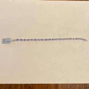 10k white gold with tanzanite bracelet